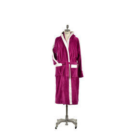 Accappatoio in velour bicolor