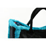 Borsa mare velour con frange