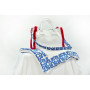 Borsa mare velour con frange