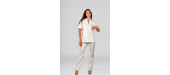 Casacca in cotone personalizzato con logo donna - centri benessere