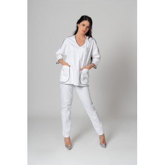 Casacca in cotone personalizzabile donna - parrucchiere e estetiste