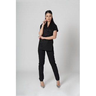 Casacca in cotone personalizzato con logo donna - estetiste e parrucchieri