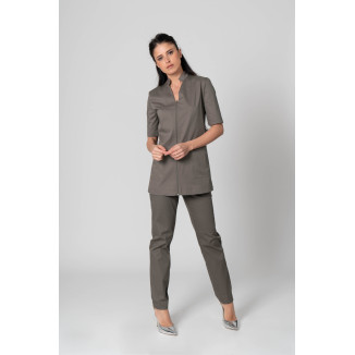 Casacca in cotone personalizzabile donna - estetiste e parrucchieri